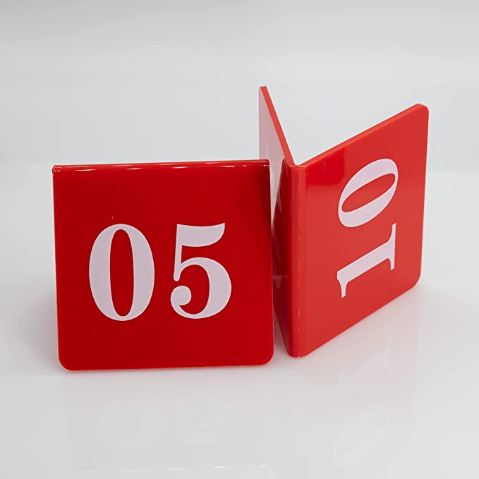 Số chờ, thẻ đánh số bàn mica 2mm
