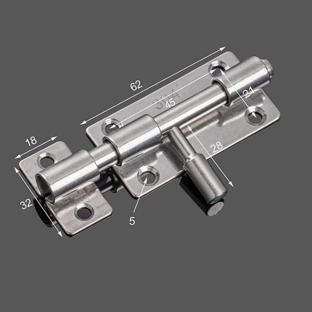 THEN chốt gài cửa INOX loại ống dày