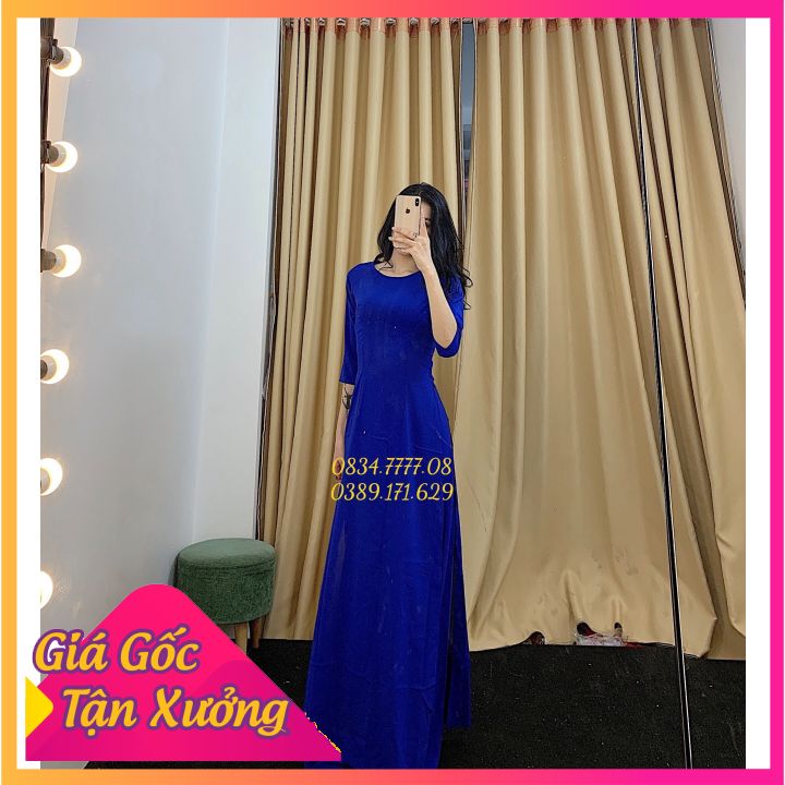 Áo Dài Truyền Thông- Áo Dài Trơn- Áo Dài Đồng Phục Cực Đẹp