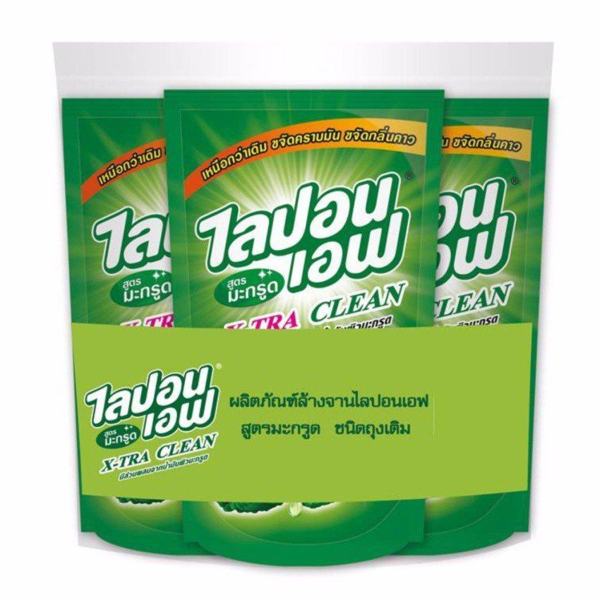 COMBO 3 BỊCH NƯỚC RỬA CHÉN LIPON 500ML TRÁI ĐÀO THÁI LAN