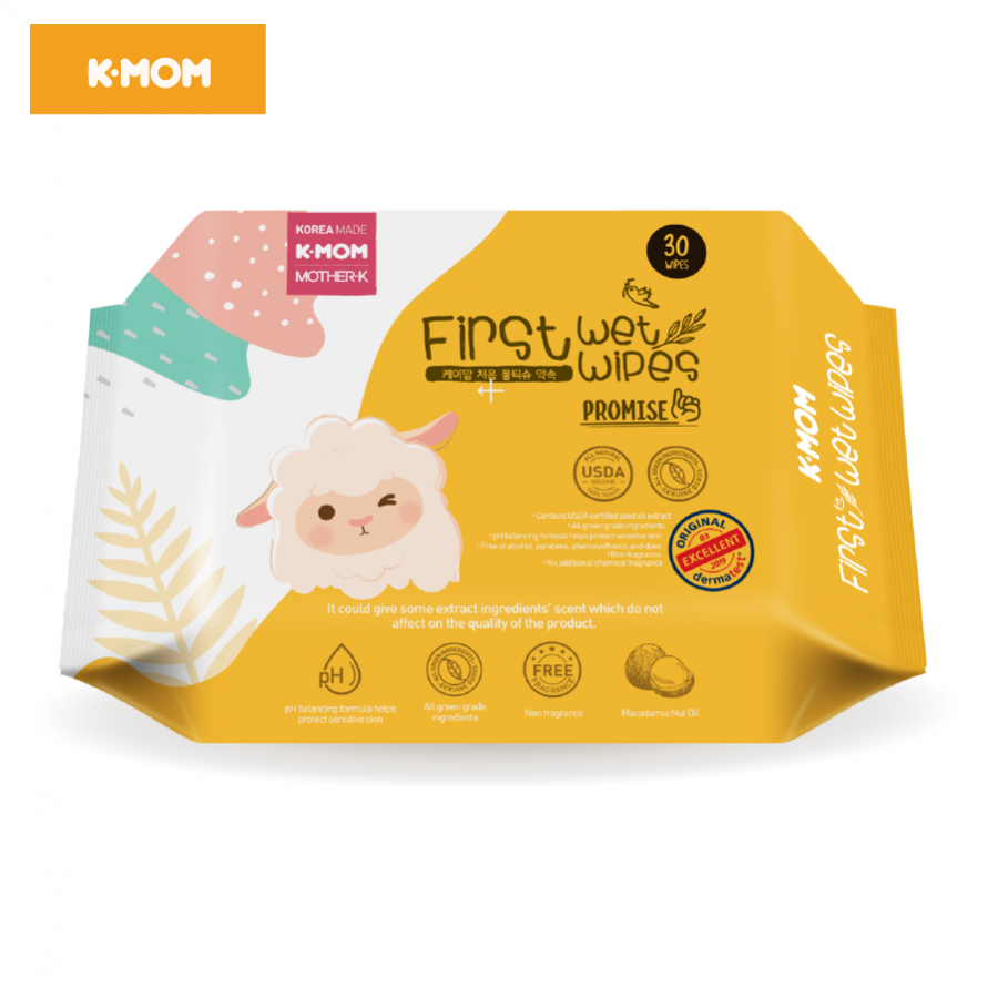 Khăn ướt cao cấp K-Mom (30c)