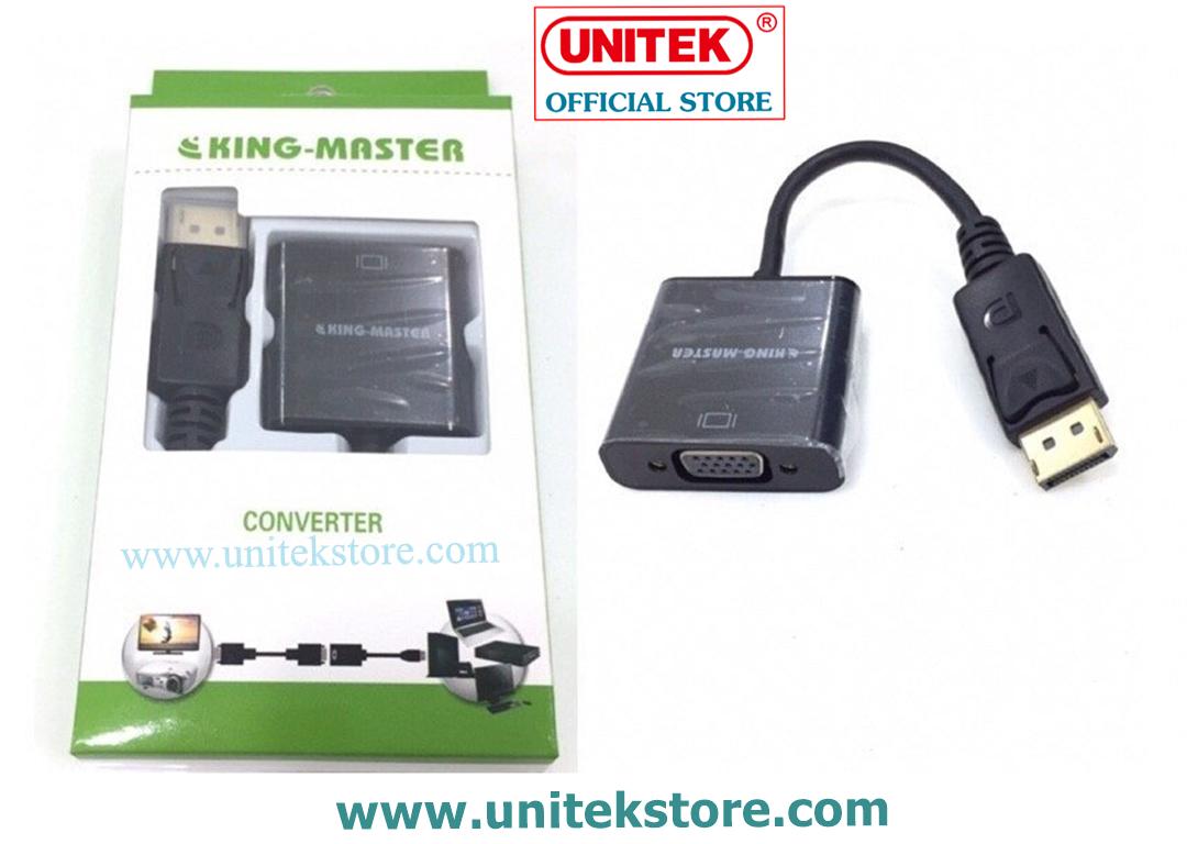 [UNITEK STORE] CÁP CHUYỂN DISPLAYPORT SANG VGA KINGMASTER (KY-M 361W)
