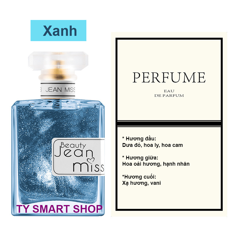 [NỮ CUTE] Nước Hoa Nữ JEAN MISS BEAUTY Trẻ Trung Hấp Dẫn Cuốn Hút Bên Mùi Thơm Lâu với Hương Thơm Ngọt Ngào Quyến Rũ Từ Thiên Nhiên Thể Tích 50ml TY SMART SHOP