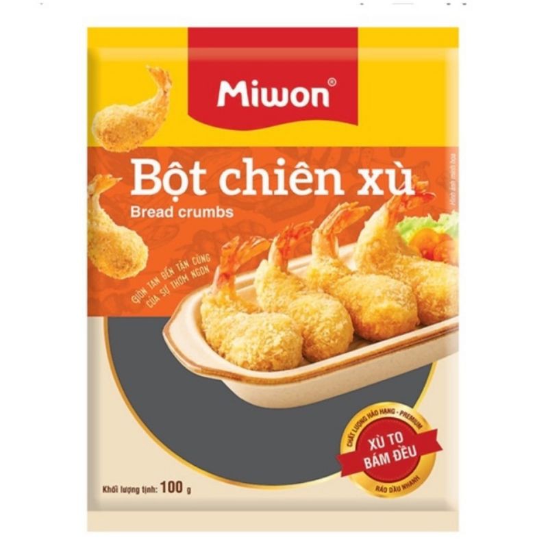 (COMBO 1 GÓI CHIÊN XÙ +1 GÓI CHIÊN MỊN)_ Bột chiên xù+mịn 100gr Miwon