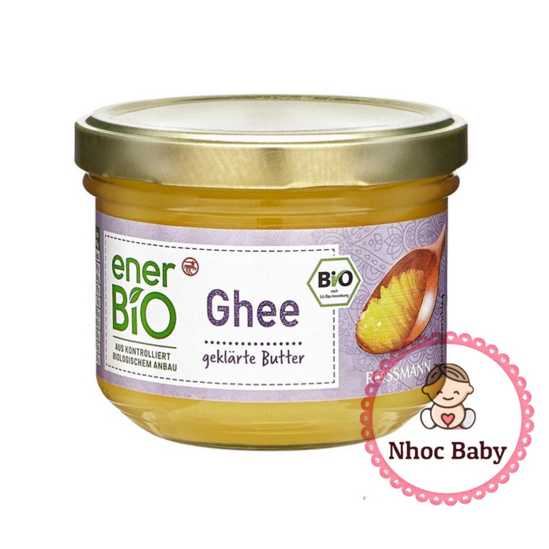 Bơ ghee hữu cơ ener bio 180g đức