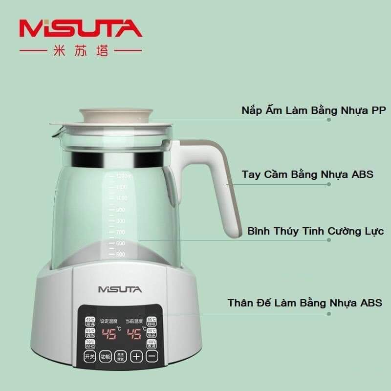 Bình đun nước pha sữa Misuta