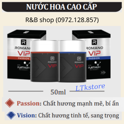 Nước hoa Romano 50ml Vip hương Passion -  Vision