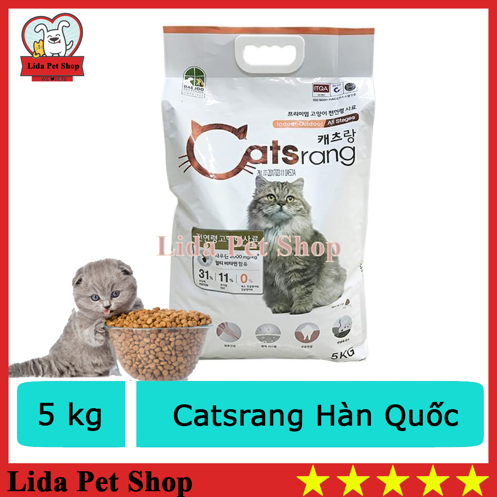 HN- Thức ăn hạt CATSRANG 5kg cho mèo( mọi lứa tuổi) - Hàn Quốc - [ Thú Cưng]