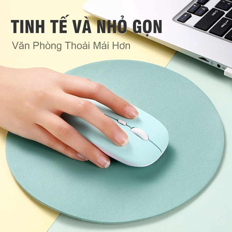 Chuột Bluetooth Không Dây Siêu Mỏng Không Gây Tiếng Ồn 800-1600dpi Cho Laptop, Máy Tính, Máy Tính Bảng, Điện Thoại