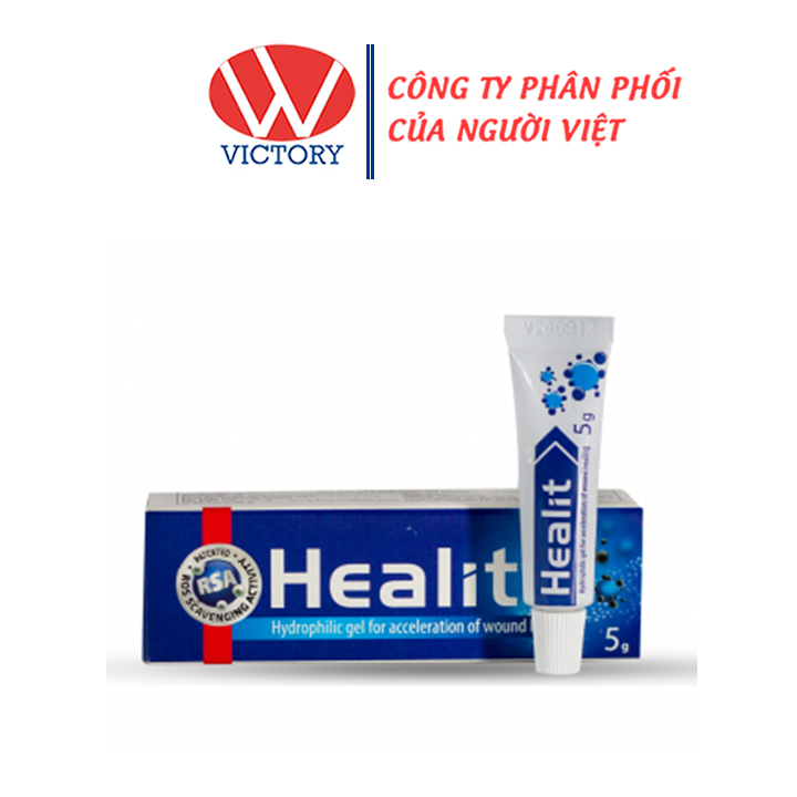 [HCM]Gel bôi vết thương hở Healit 5g - Hỗ trợ giúp đẩy nhanh quá trình lành thương - Victory Pharmacy