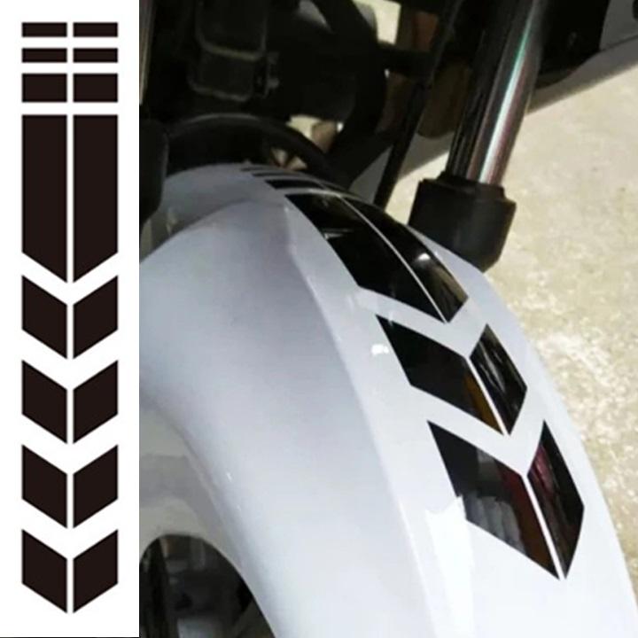 Decal Mũi tên phản quang dán chắn bùn xe máy