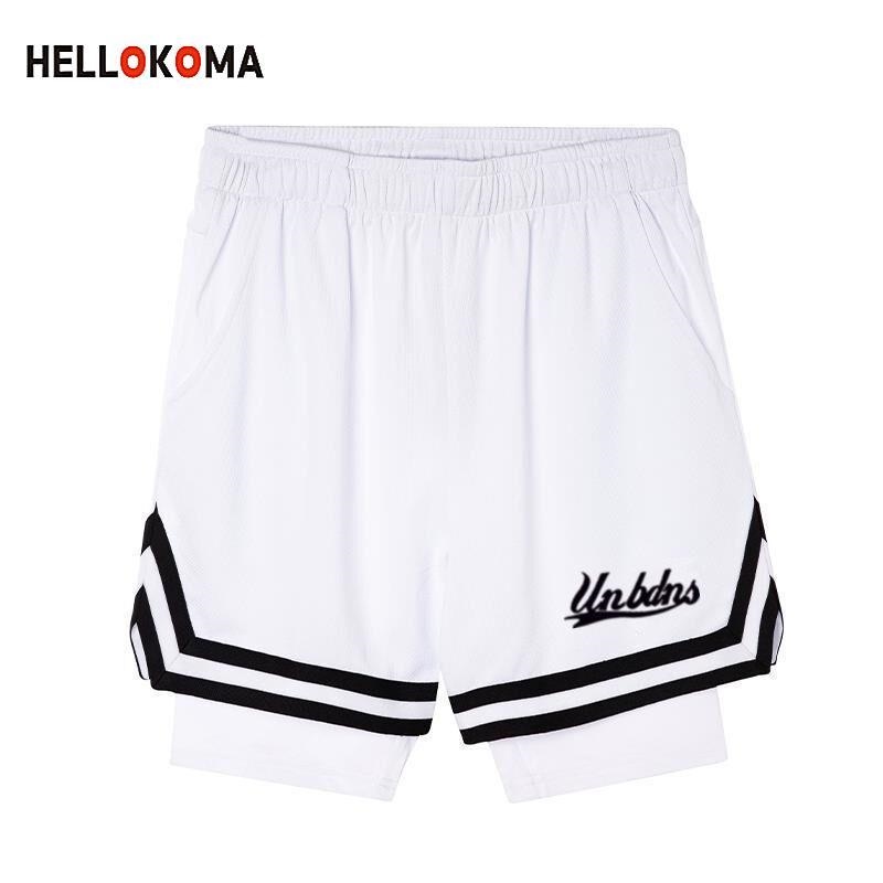 HELLO KOMA shorts American basketball pants male sports wear breathable