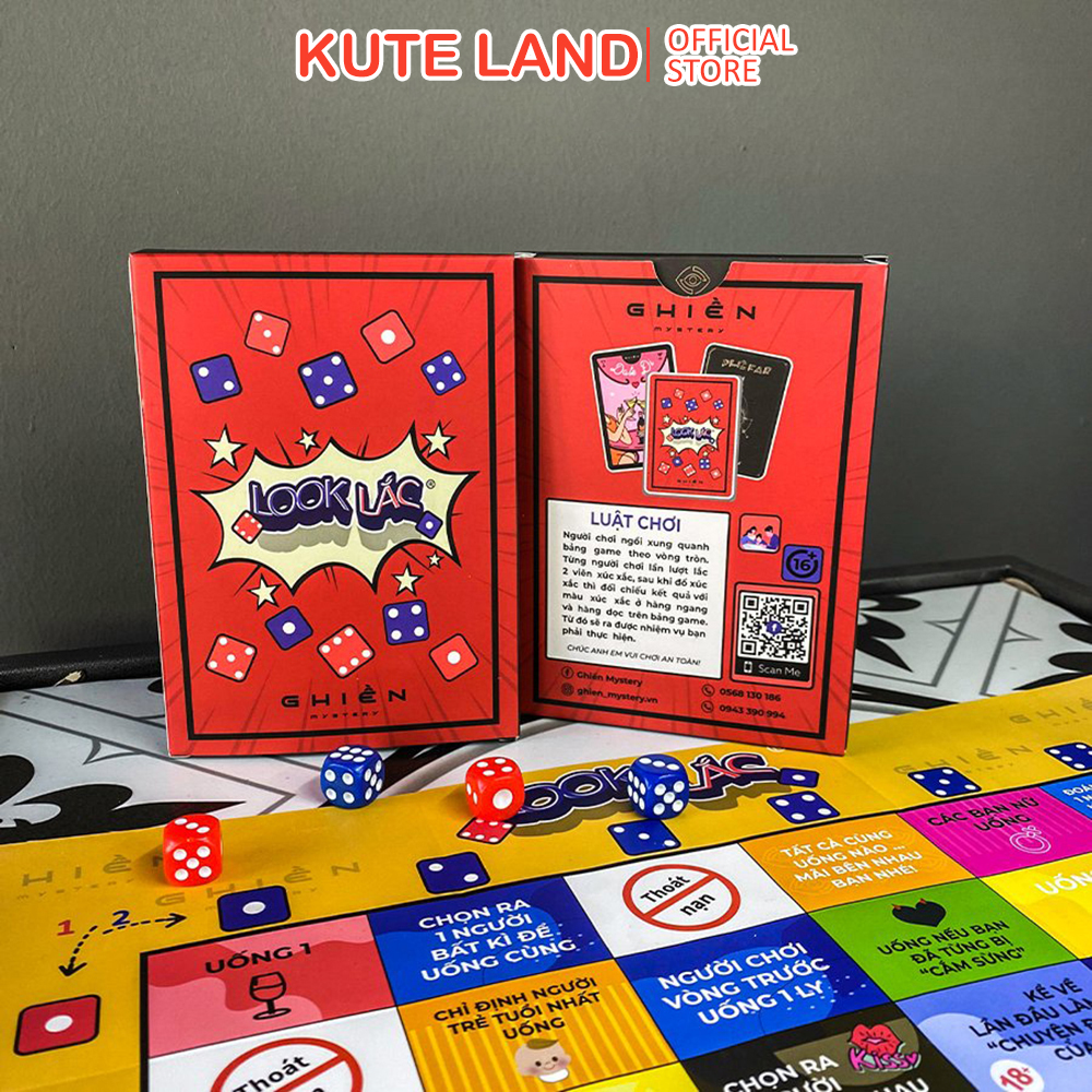 Bảng Game Look Lắc Phê Far Vui Vẻ Với Bạn Bè Hội Nhóm Drinking Game Hot Trend Chong Cách Âu Mỹ