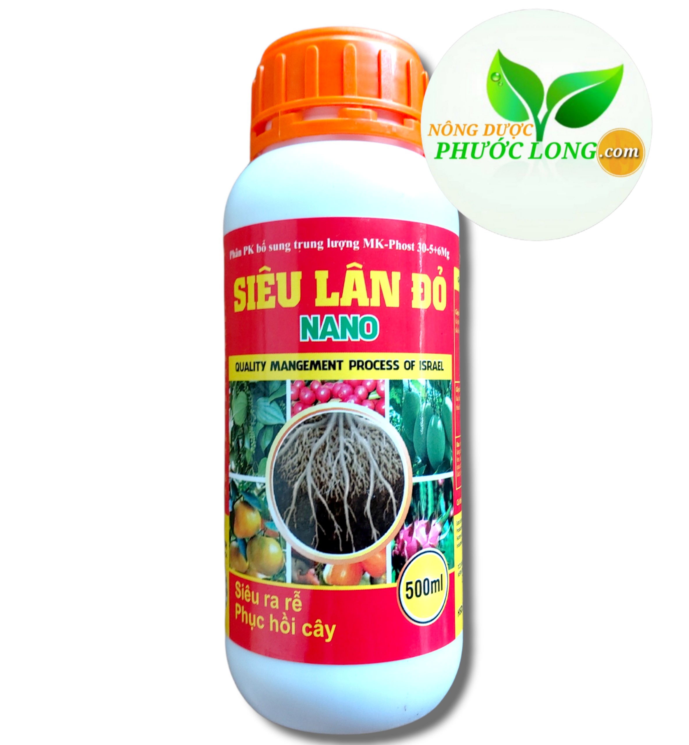 Phân bón siêu ra rễ và phục hồi cây (Siêu Lân Đỏ Chai 500ml)