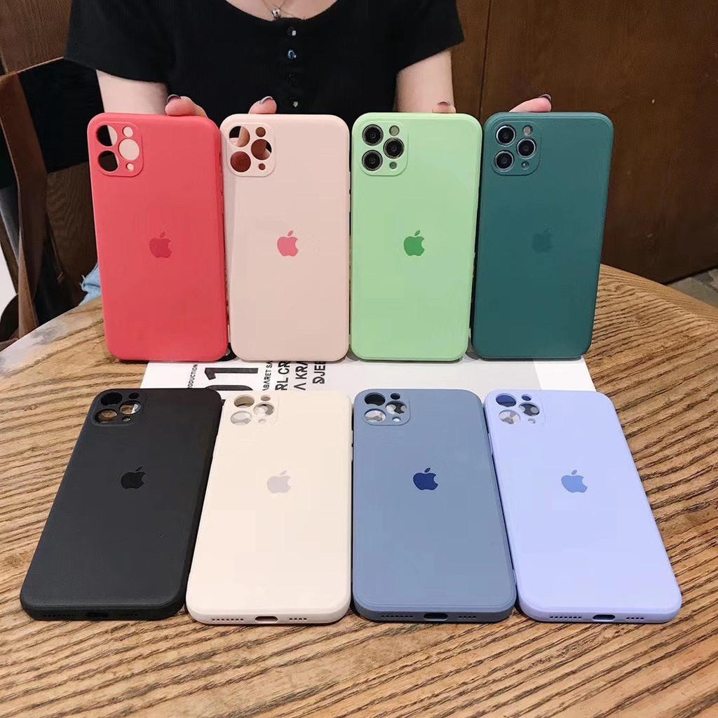 Ốp Chống Bẩn Viền Vuông Iphone 6plus_6splus_7plus_8plus_X_Xs_Xsmax