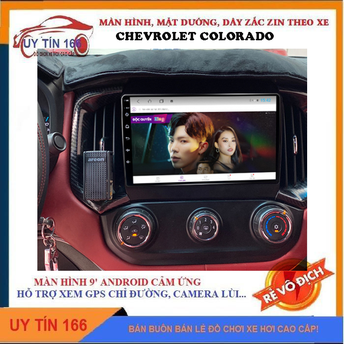 Màn hình Android cho xe CHEVROLET COLORADO, kích thước màn lớn 9 inch, độ phân giải cao, đa chức năng, hỗ trợ tiếng việt, BẢO HÀNH UY TÍN - phụ kiện ô tô giá rẻ, đầu dvd cho xe hơi, linh kiện ô tô, SHOP UY TÍN 166