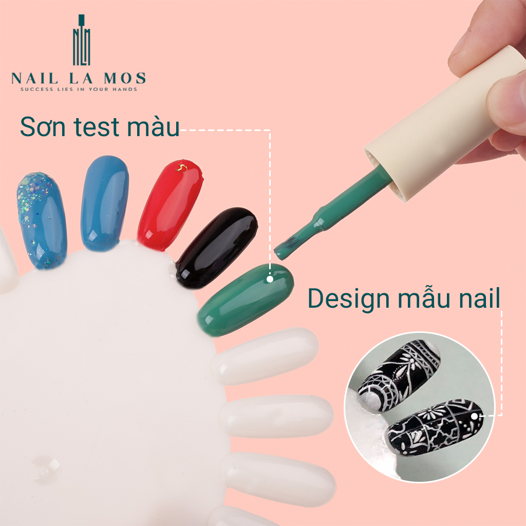 Móng mẫu tập vẽ - Móng giả tập vẽ vỉ trái tim (1 bịch 10 vỉ 210 móng)
