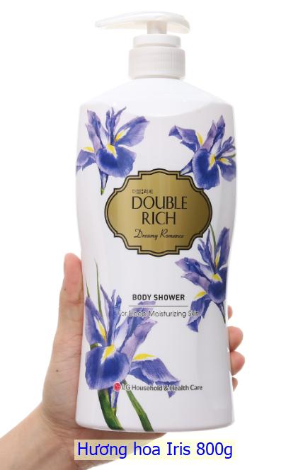 [HCM]Sữa tắm Double Rich Hoa IRis 800g