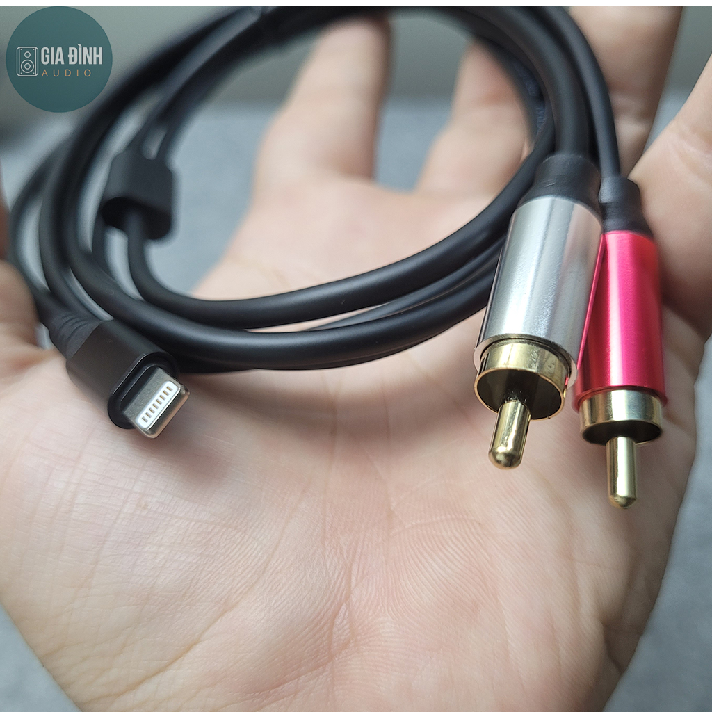 Cáp Lightning ra 2RCA (bông sen) Kiwi - Chính hãng