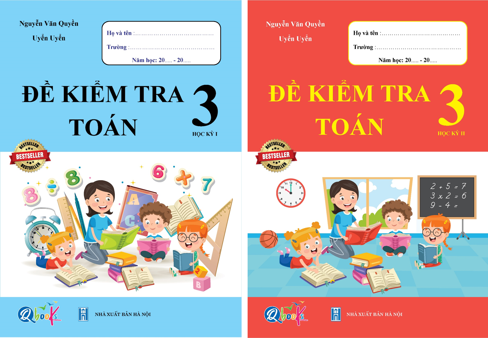 Combo sách - đề kiểm tra toán 3 học kì i + ii