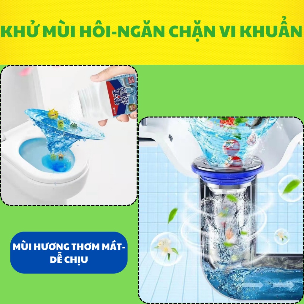 Bột Thông Tắc Bồn Cầu – Bột Thông Tắc Cống, Bồn Rửa Bát
