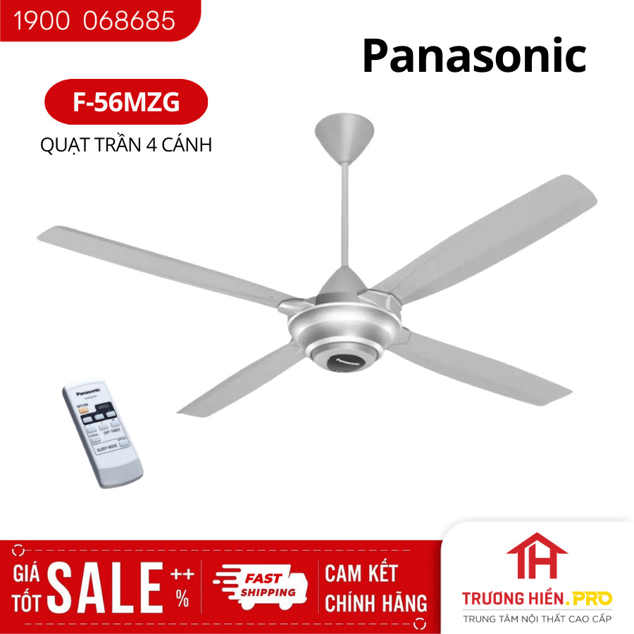 Quạt trần 4 cánh panasonic f56mzg - hàng chính hãng