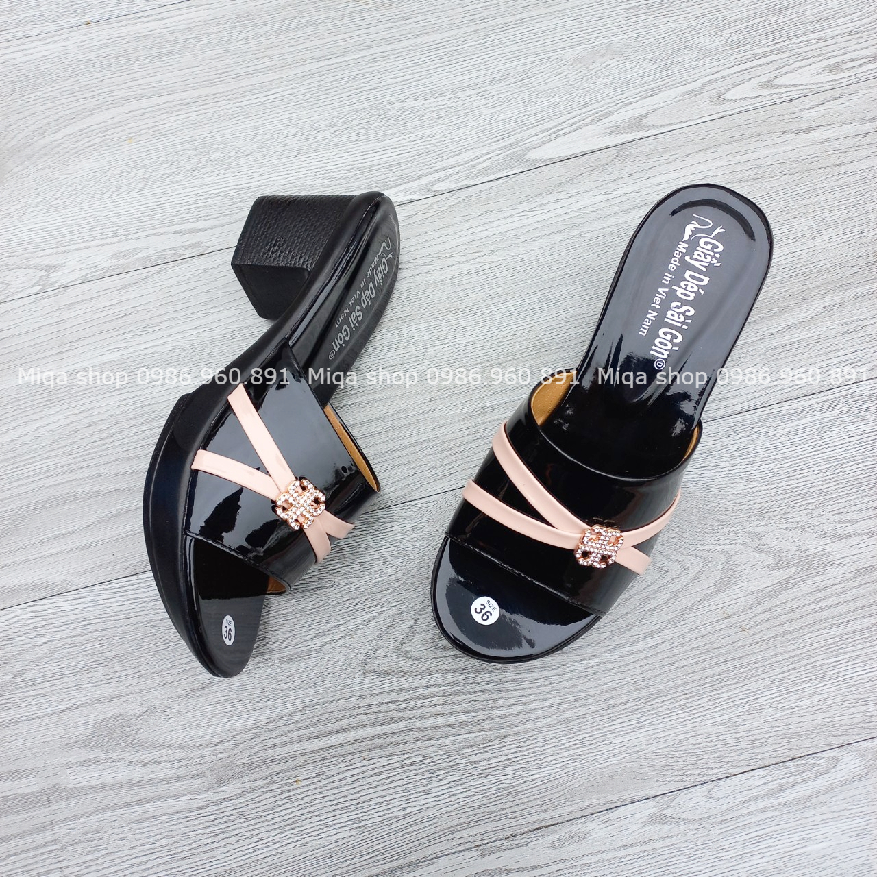 (Size 36-41) Dép 5p quai ngang cho mẹ cho bà