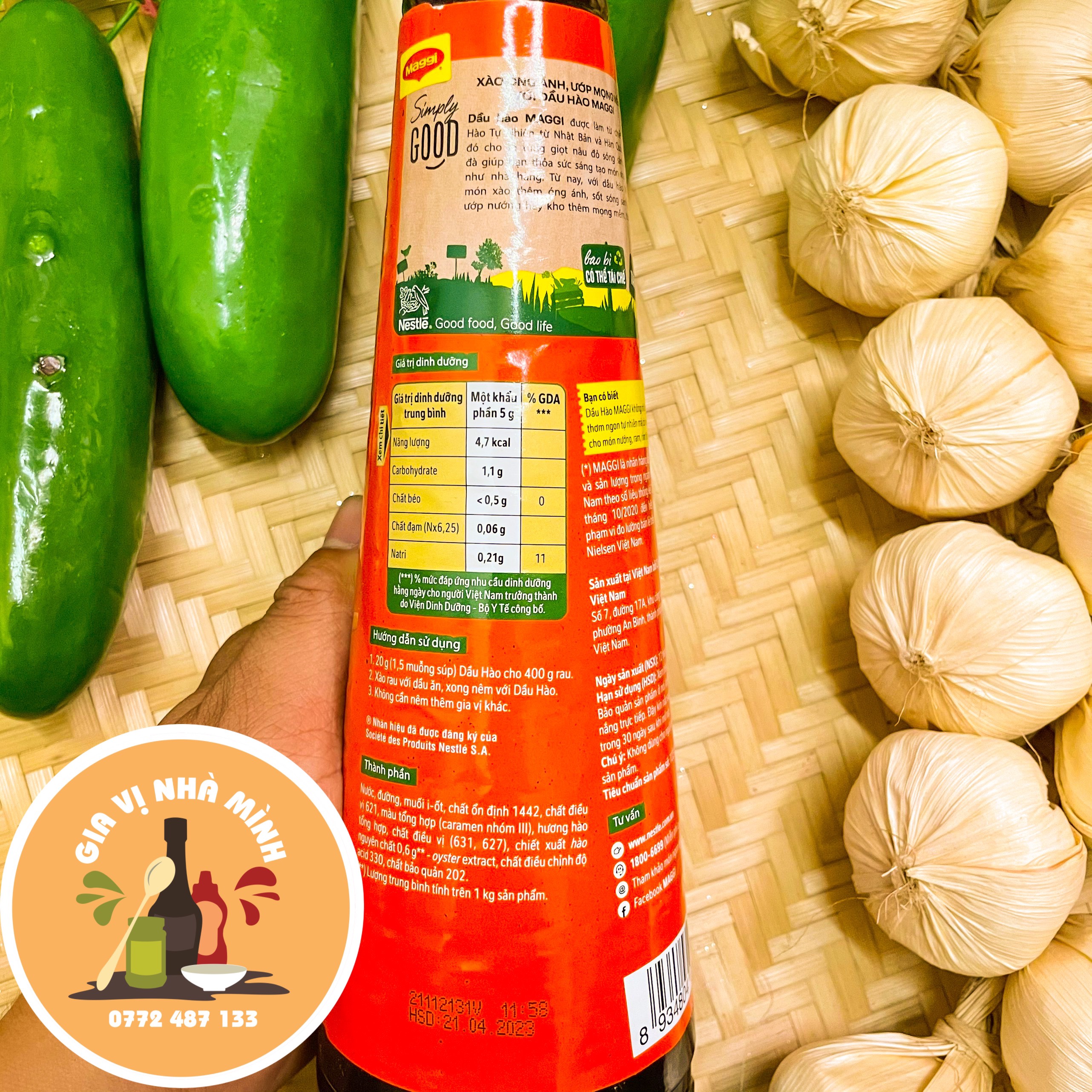 DẦU HÀO MAGGI - CHAI TRỌNG LƯỢNG 820GR