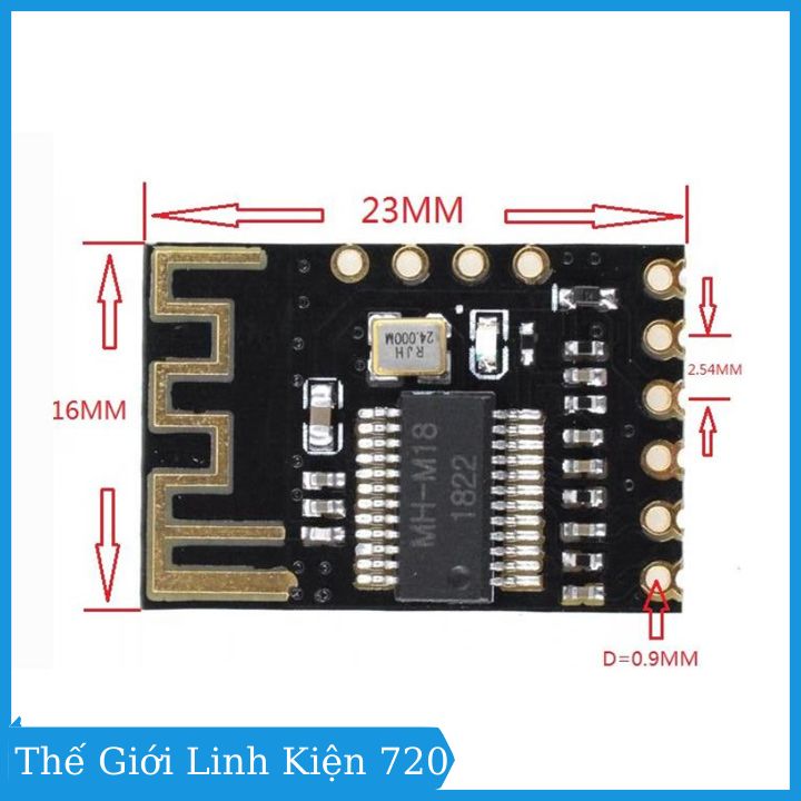 Module Bluetooth 4.2 MH-MX8 giải mã âm thanh MP3