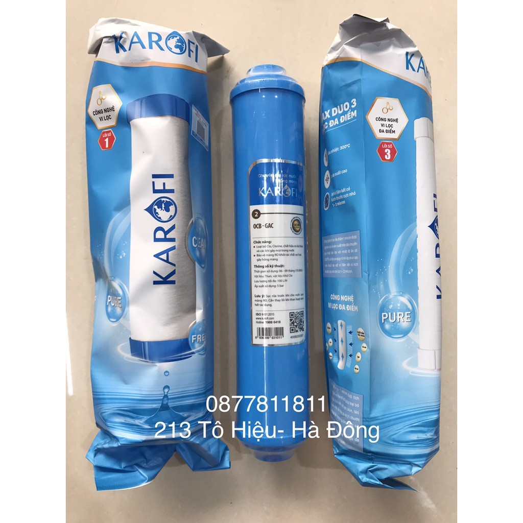 Lõi lọc nước Karofi OCB GAC đúc đấu nhanh - Lõi số 2