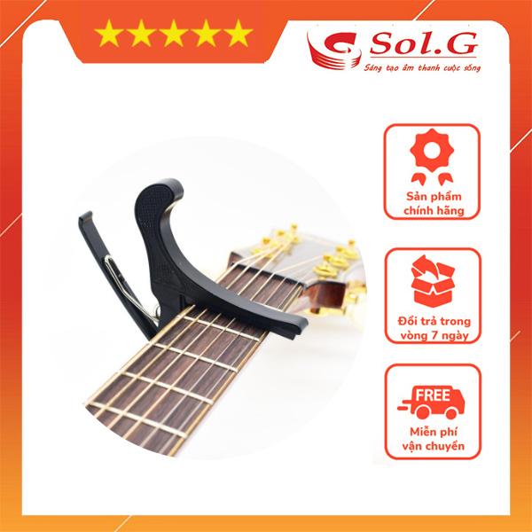 Capo guitar, kẹp tông guitar ngược loại tốt cp001 phân phối nhạc cụ phụ kiện chính hãng solg