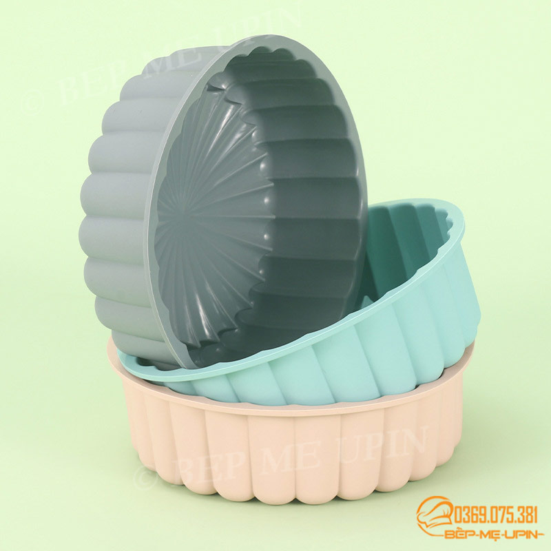Khuôn silicon làm bánh Charlotte đế tròn mặt trời 24cm
