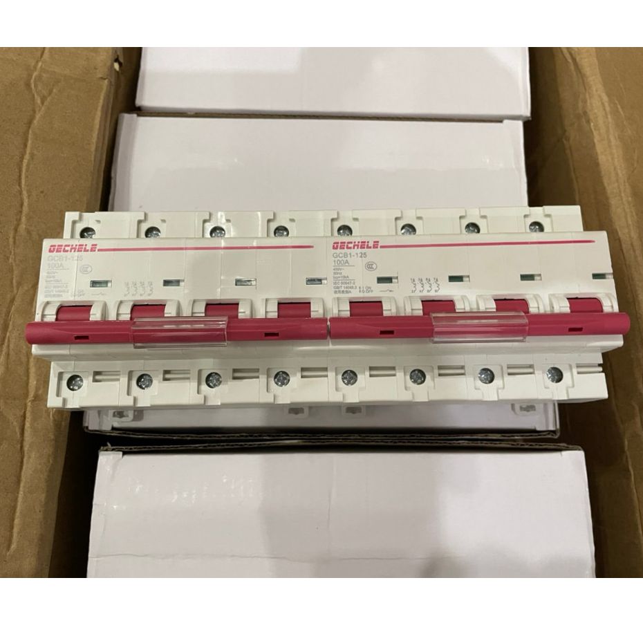 Attomat đảo chiều, át đâỏ chiều 4p 100a, cầu dao đảo chiều 4p 100a gcb1-125 gechele