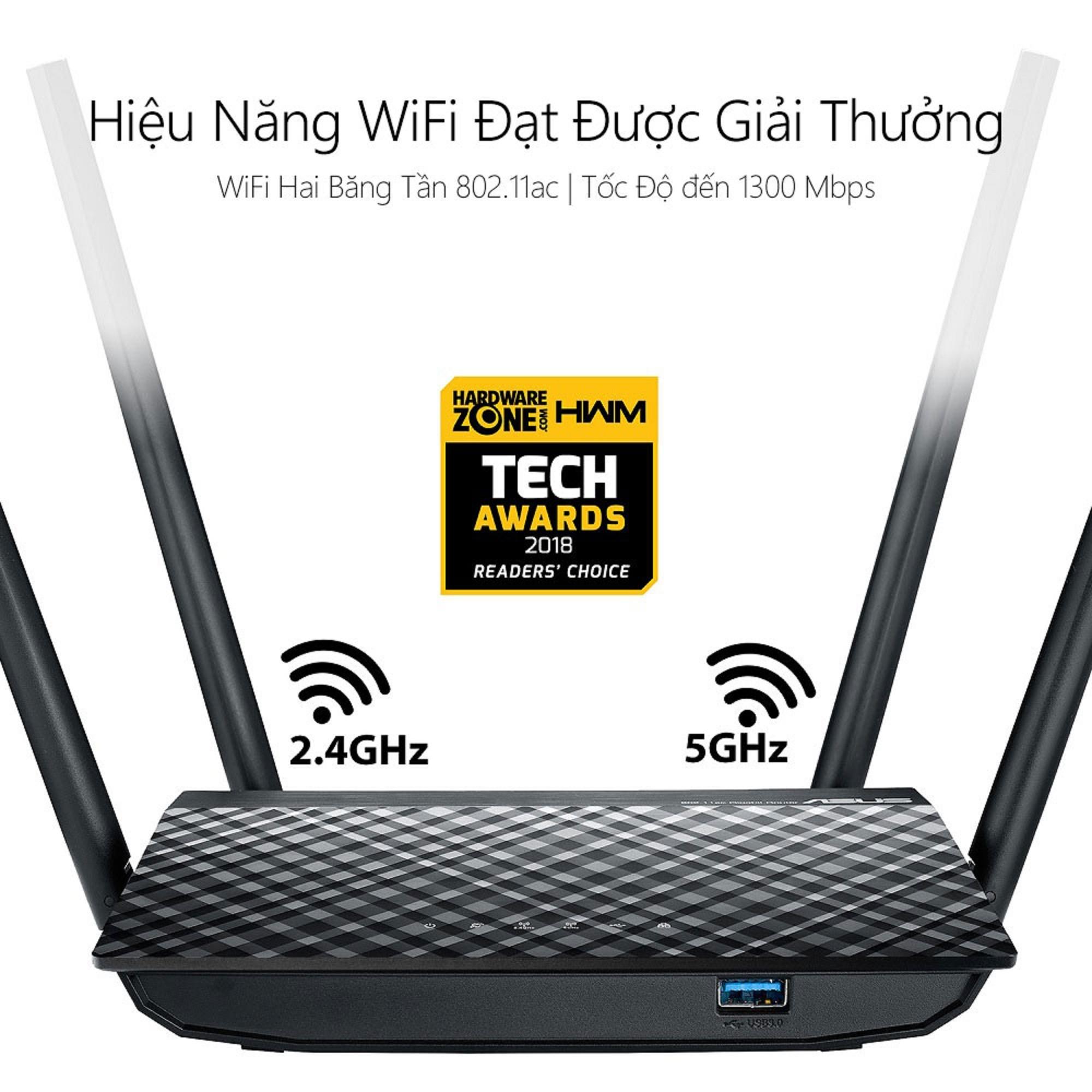 Wireless Router Asus RT-AC1300UHP băng tần kép