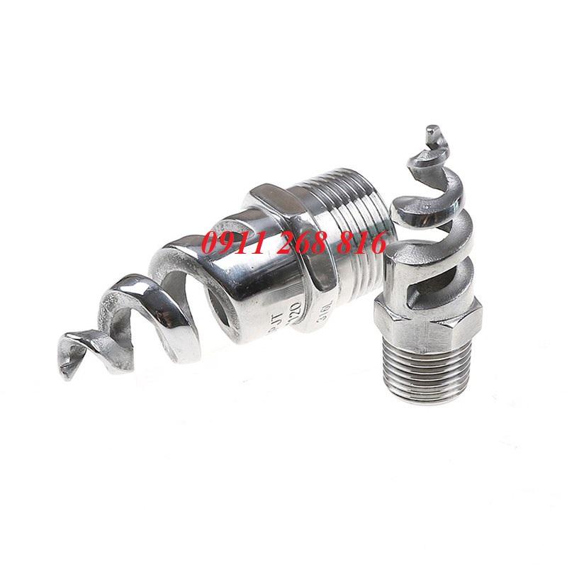 Đầu phun xòe dạng xoắn ốc phi 21mm