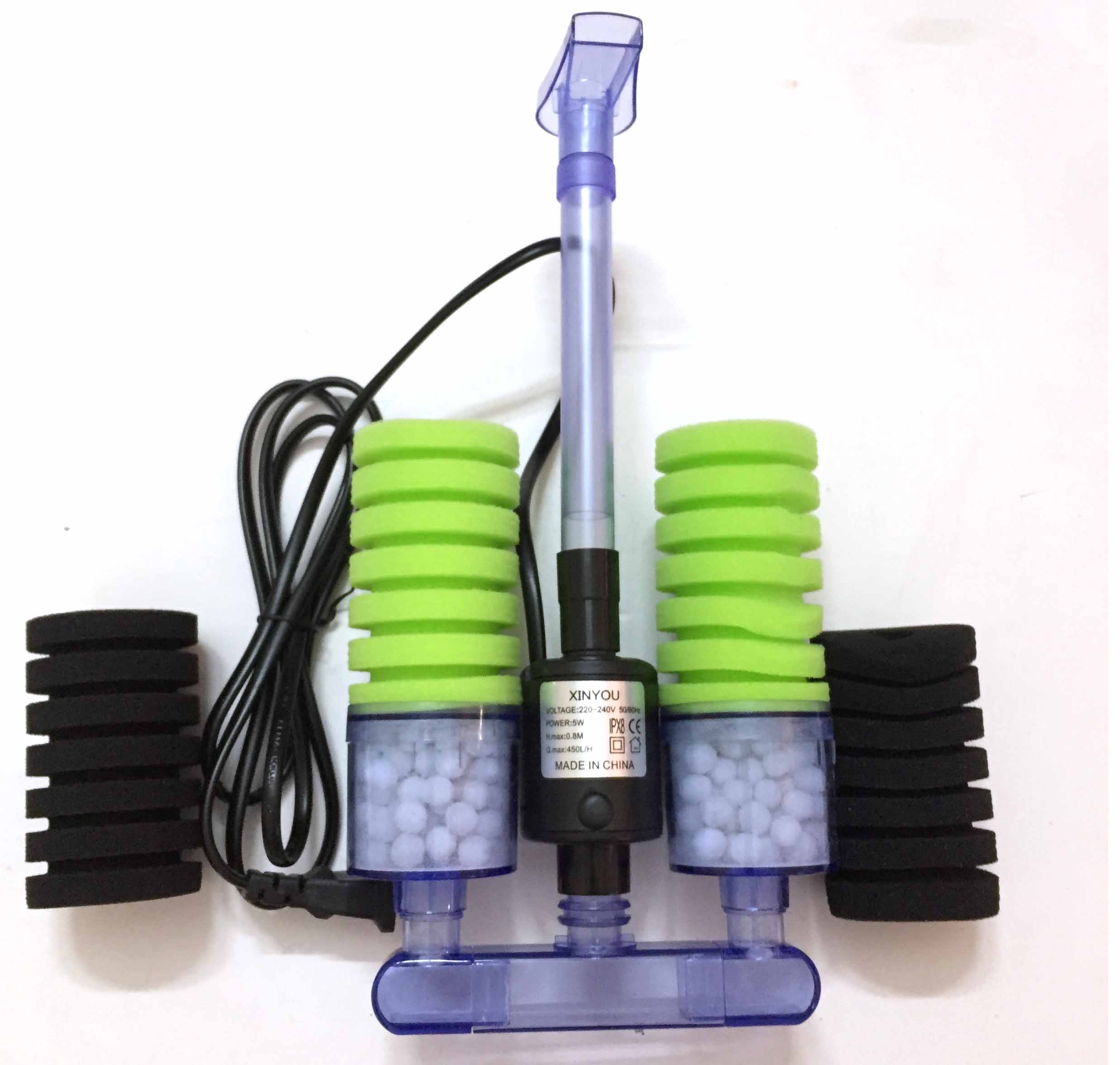 Lọc Hơi Sủi Vi Sinh XY-2902 Có MÁY BƠM Bio Có Bông Lọc Kèm Thay