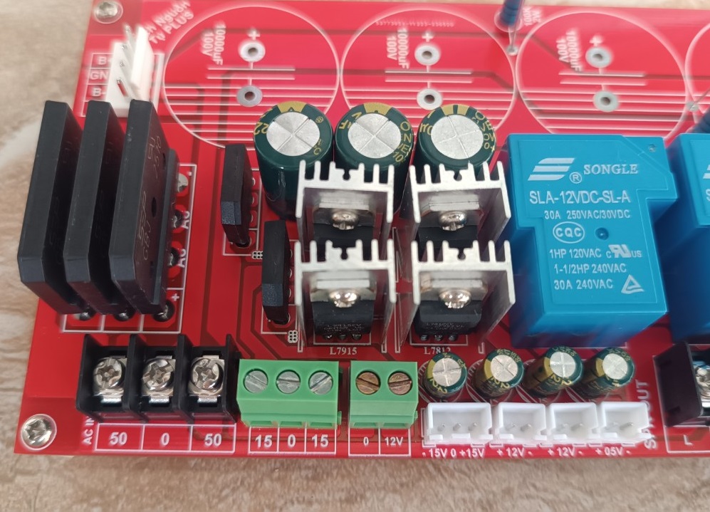 Mạch Nguồn 4 Tụ Full Nguồn Phụ FR4 2 Lớp Plus