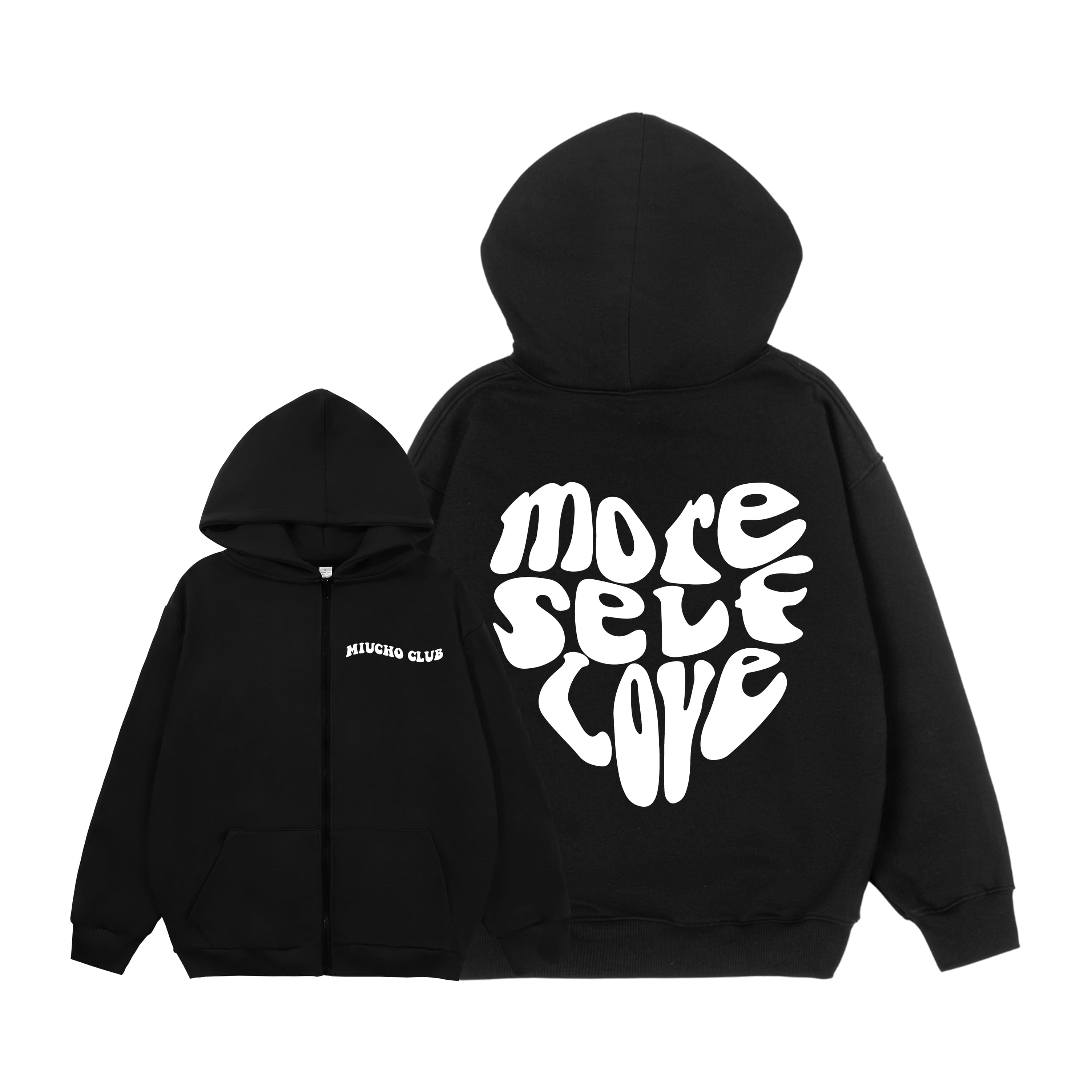 Áo hoodie zip nữ form rộng HZ434 Miucho chân cua