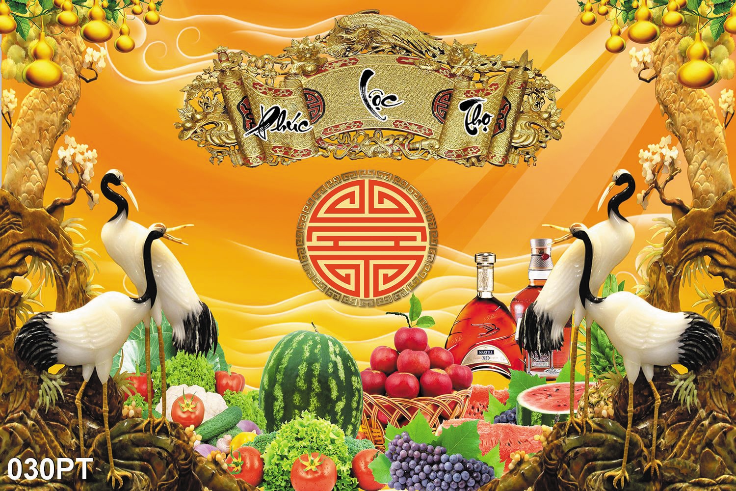 TRANH DÁN TƯỜNG 3D PHÒNG THỜ GIA TIÊN - TRANH DÁN BÀN THỜ ÔNG BÀ - TRANH MÂM QUẢ - TRANH CỬU HUYỀN - YAN SHOP