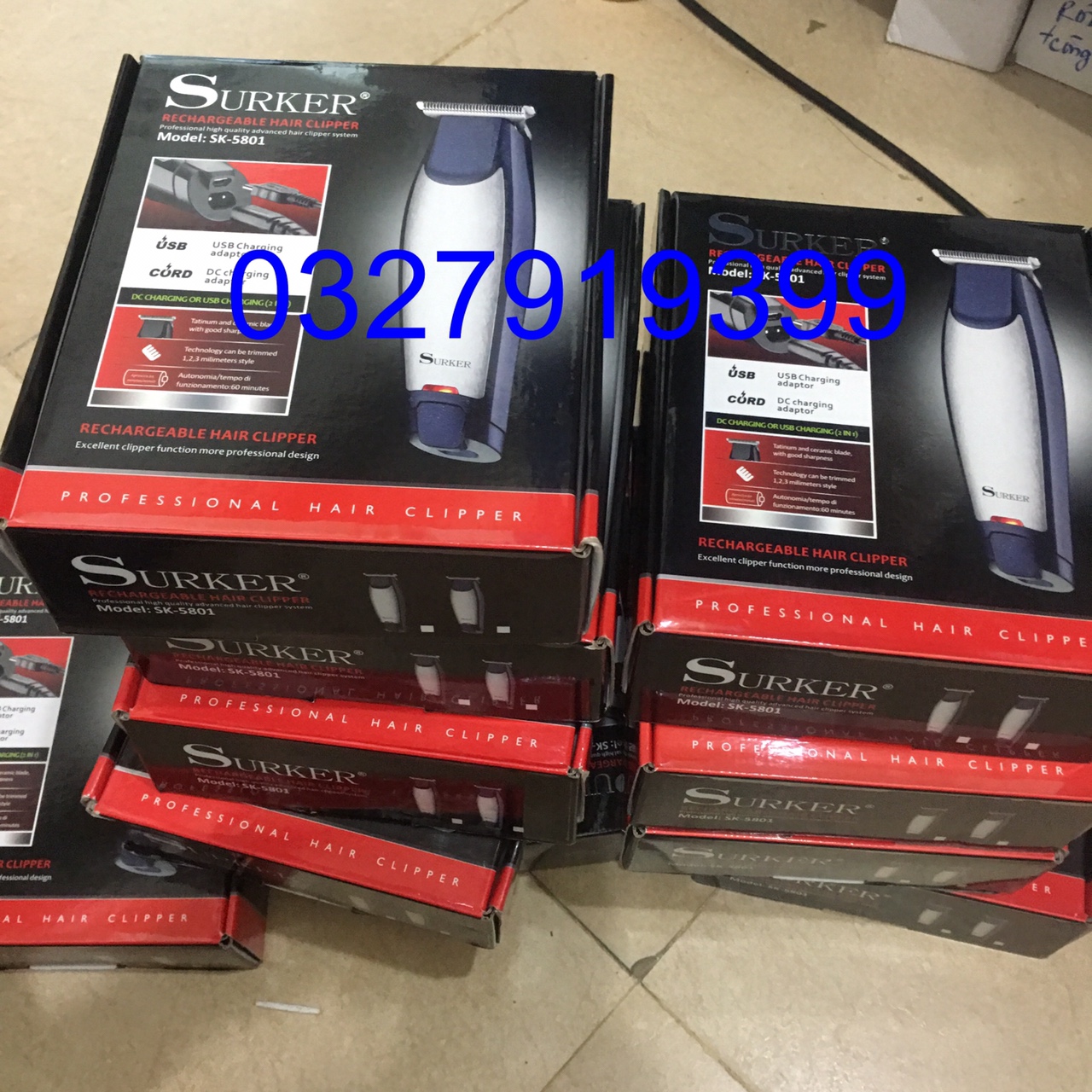 Tông đơ cạo viền cao cấp SURKER 5801