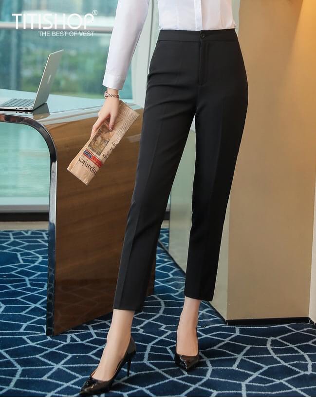 Quần tây nữ ống đứng công sở thời trang cực đẹp GUBA SHOP