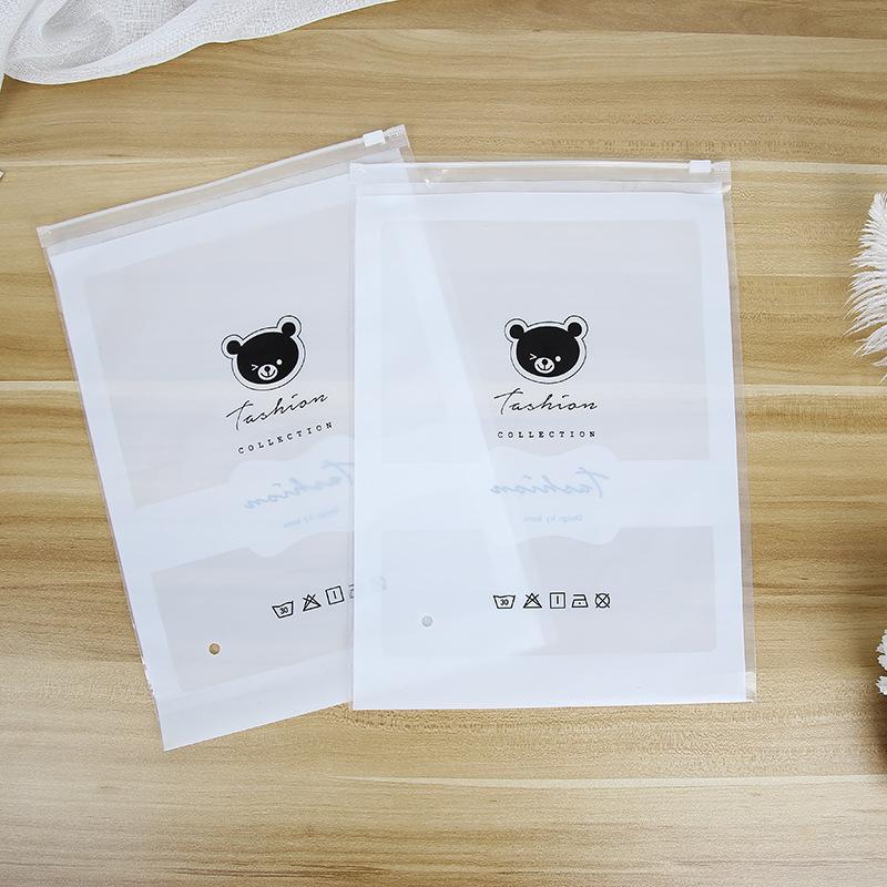 COMBO 5 TÚI ZIP ĐỰNG ĐỒ DU LỊCH -  HÌNH GẤU ĐEN