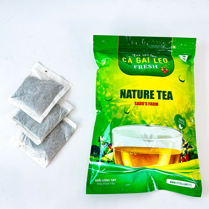 Trà túi lọc cà gai leo sadu, trà túi lọc Cà Gai Leo Fresh, hỗ trợ thanh nhiệt, hỗ trợ giải độc gan