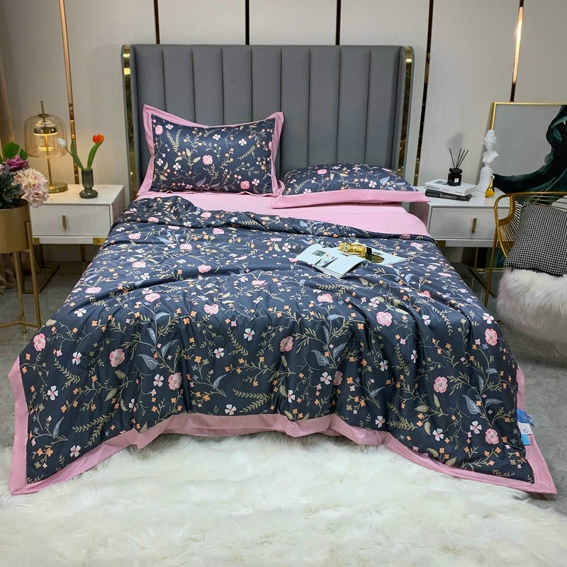 [HCM][CHĂN RỘNG]Chăn hè lụa thái trần bông cao cấp chăn lụa mùa hè thu mềm mát size 2mx2m2. Chăn Lụa Mùa hè Mát Lạnh. Chăn Mát Nằm Mùa Nóng Mát  Chăn giá Rẻ