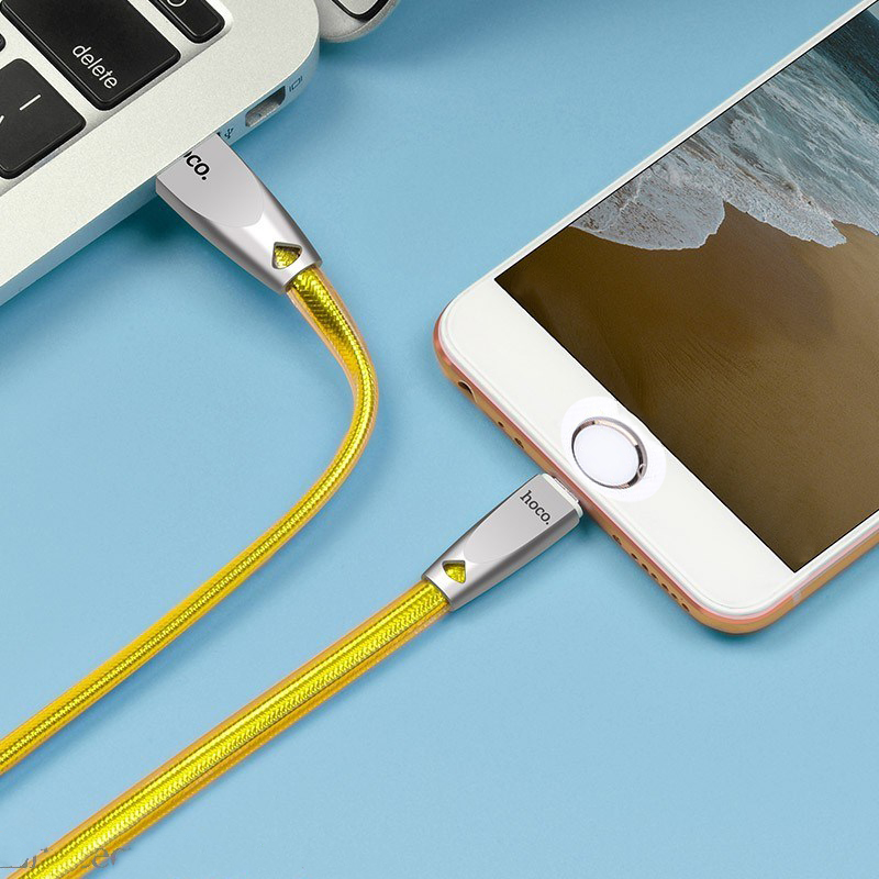 [HCM]Cáp sạc Lightning Hoco U9 cho iPhone/iPad dài 2M dây chống gập siêu bềniPhone 8Plus iPhone X iPhone XS Max