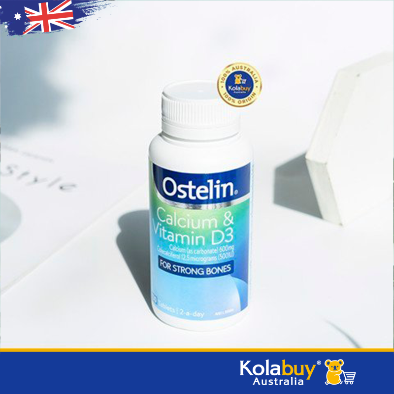 [Tem Chemist] Canxi bầu Úc Ostelin Calcium & Vitamin D3 130 viên cao cấp