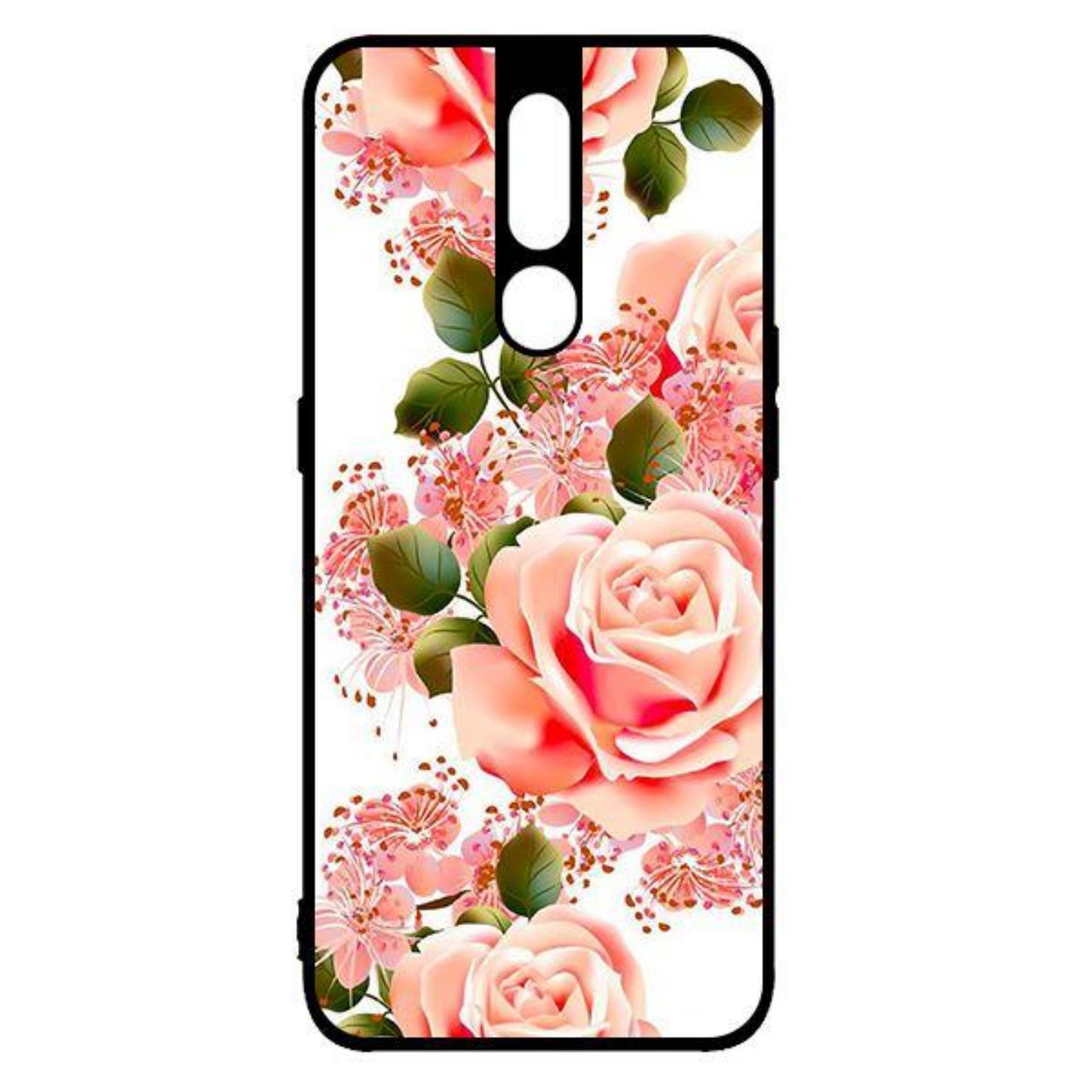 Ốp lưng oppo f11 pro - hoa hồng nhạt
