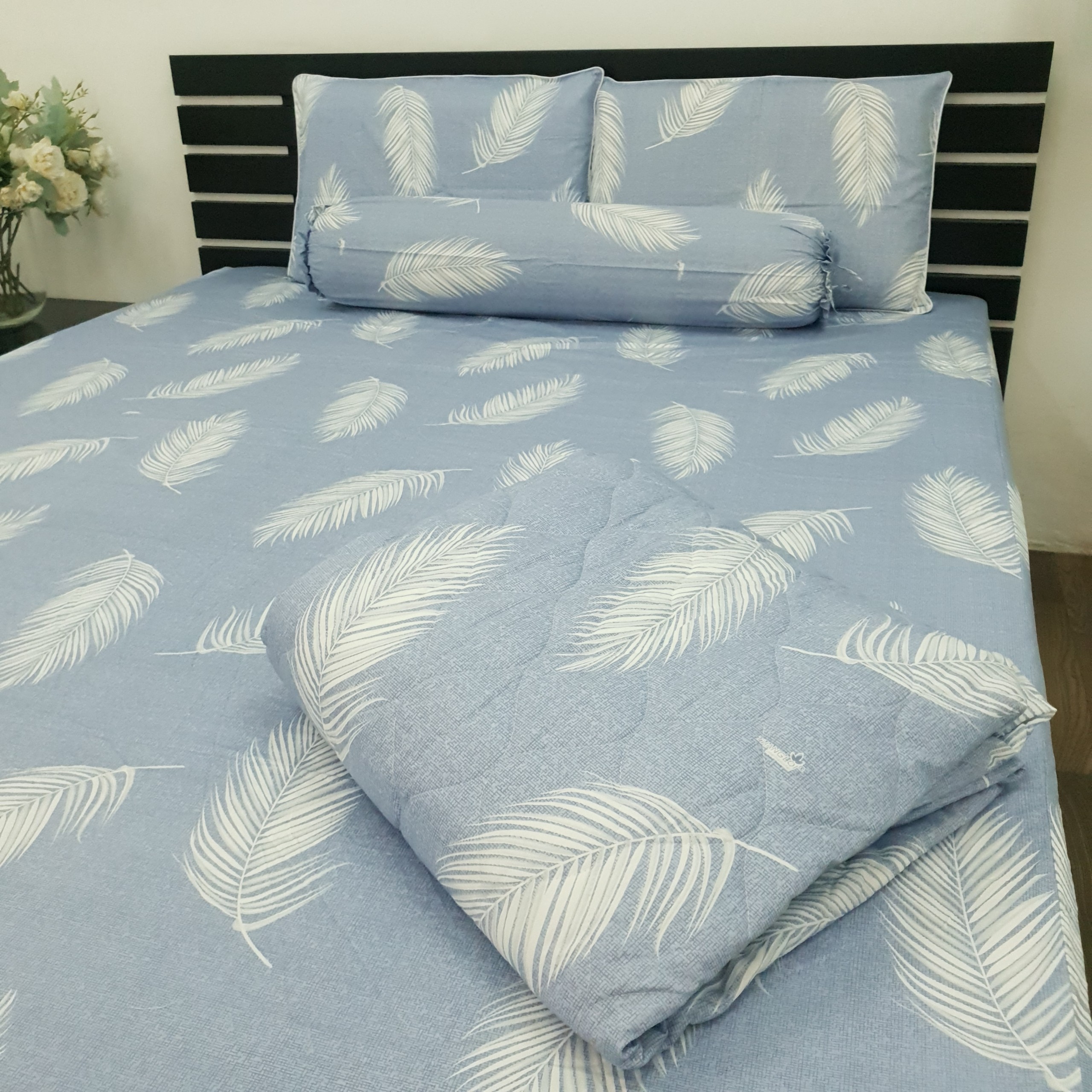 Drap  cotton 100% NỆM CAO (13cm-25cm) cao cấp chuẩn LOGO CTY