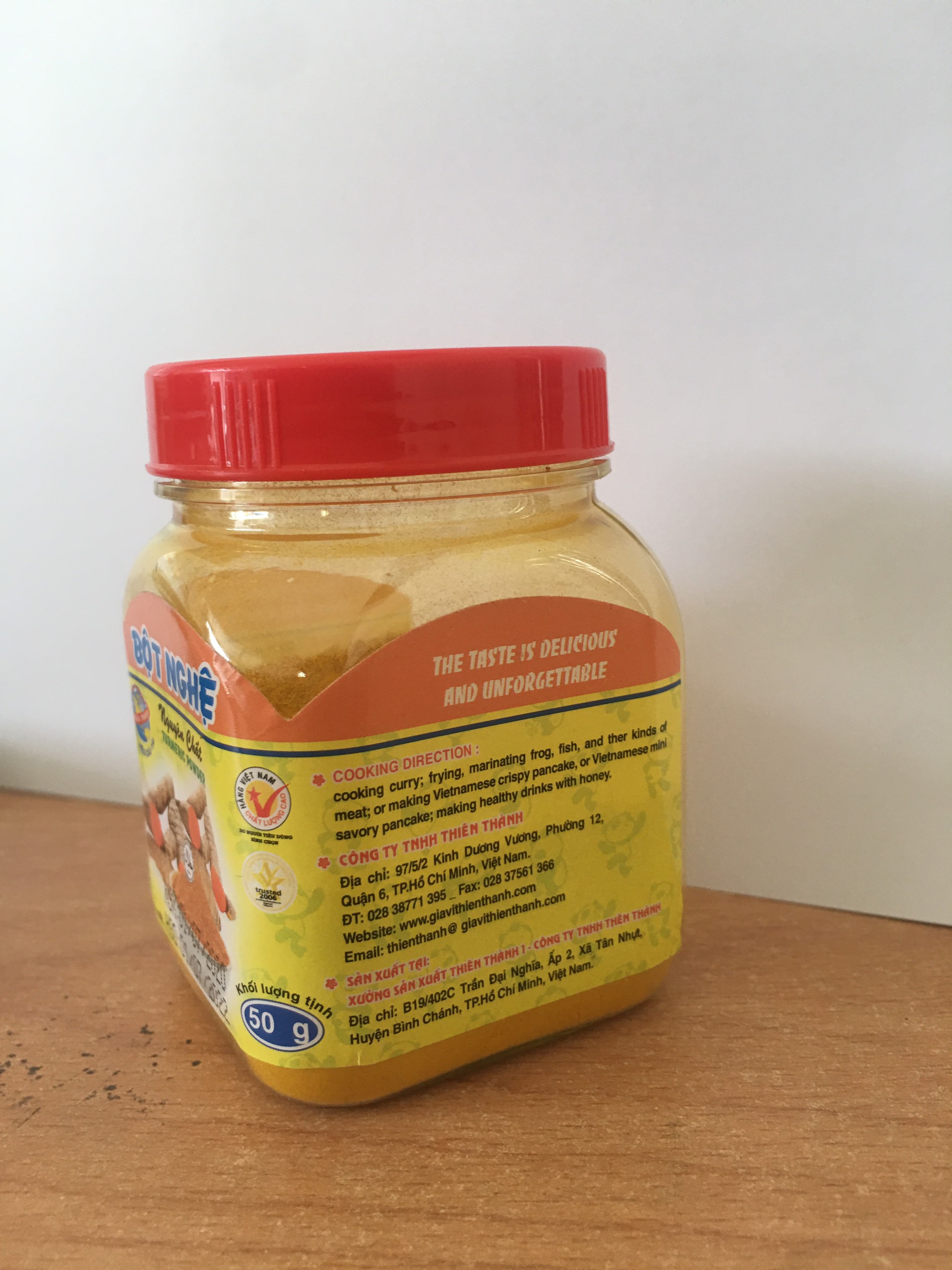 bột nghệ nguyên chất Thiên Thành 50g (HÀNG VIỆT NAM CHẤT LƯỢNG CAO)