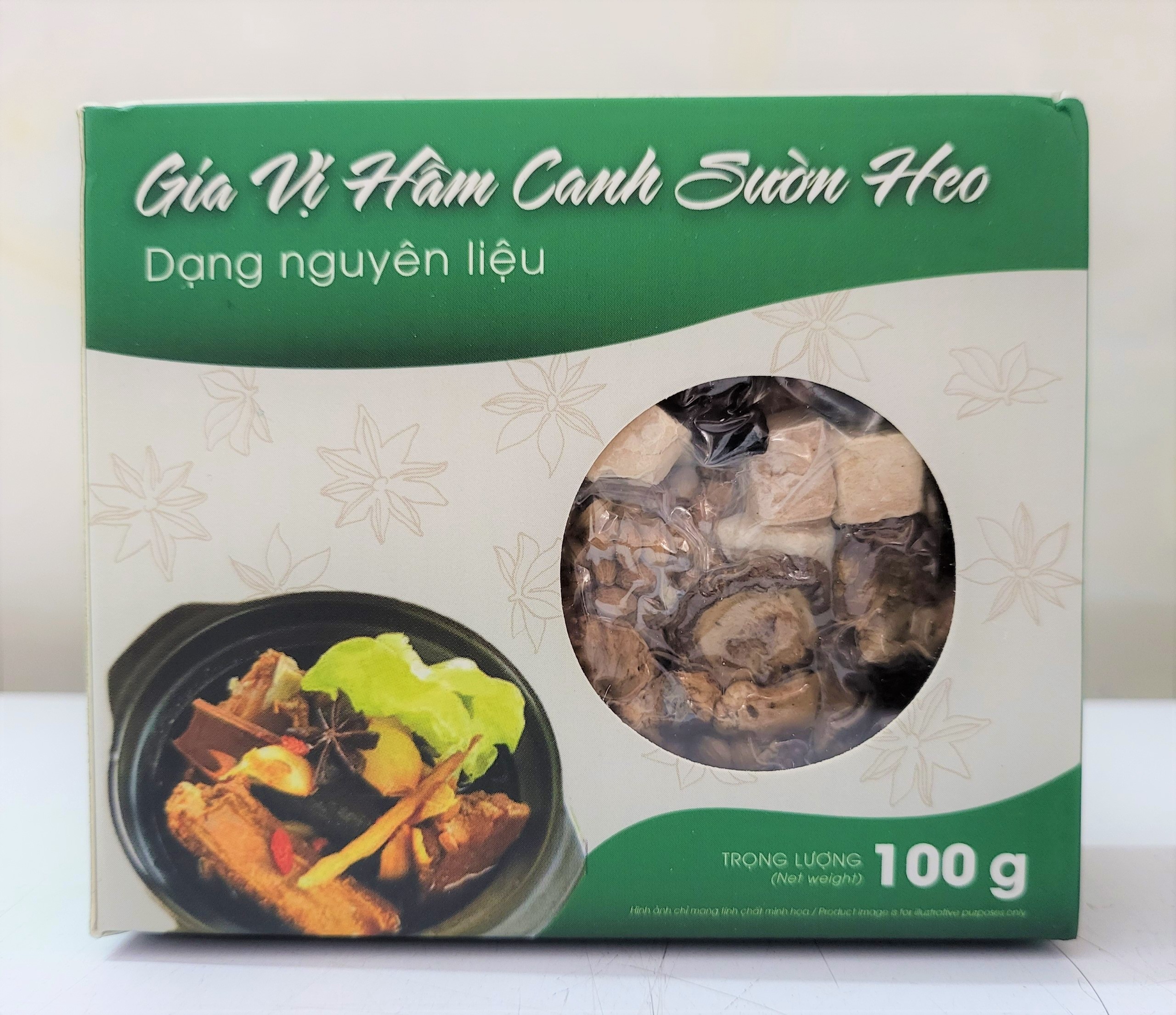 Nguyên liệu hầm canh sườn heo hồng hùng tuấn pork rib marinade soup